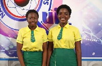 Wesley Girls contestants after qualifying for the NSMQ quarterfinals