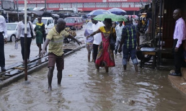 Torrential rains halt business and movement in Accra