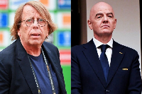 Former Black Stars coach Claude Le Roy and FIFA President Gianni Infantino