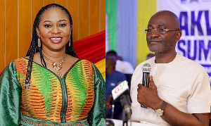 Kennedy Agyapong (R) and Adwoa Safo (L) have two children