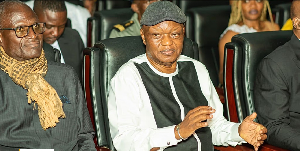 Bassek Ba Kobhio (without glasses) was a Cameroonian filmmaker and writer