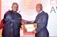Kwame Jantuah (left) presenting AMERI