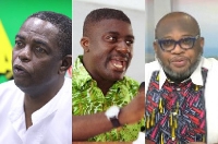 Kwesi Pratt Jnr, Dr Bossman Asare and Dr Randy Abbey (from left to right)