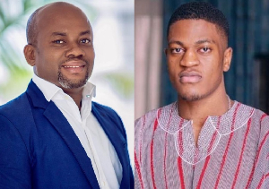 Samuel Anim (L) has defended Sharaf Mahama (R) amid criticisms