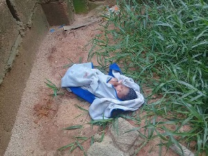 File photo: The baby was found in a polythene bag