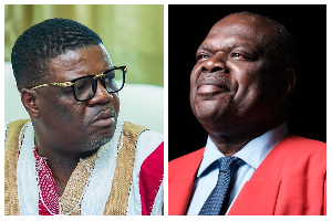 Rockson Nelson Dafeamekpor (L) And Emeritus Prof Ernest Aryeetey (R)
