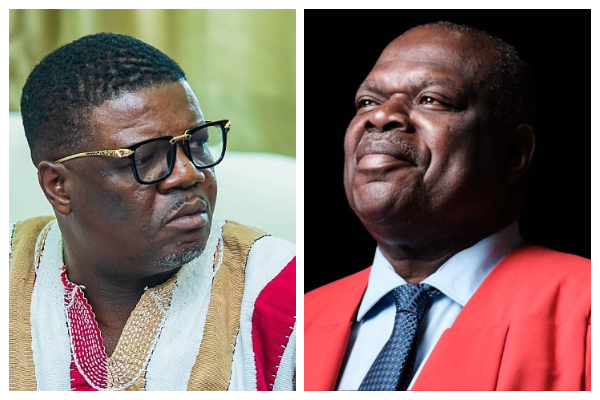 Rockson-Nelson Dafeamekpor (L) and Emeritus Prof Ernest Aryeetey (R)