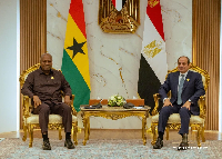 President John Dramani Mahama with Egyptian President Abdel Fattah el-Sisi