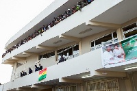 President Mahama welcomed at the inauguration