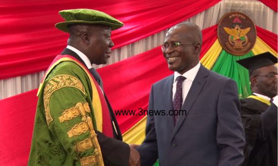 KNUST Chancellor Otumfuo Osei Tutu II at the induction of the Vice Chancellor