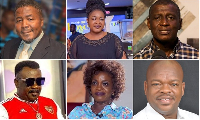 A picture collage of some Ghanaian veteran actors
