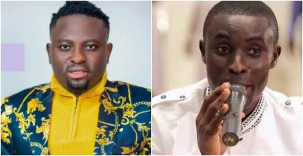 Broda Sammy (L) says Oware Junior (R) is no more relevant in the music industry