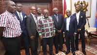 President Akufo-Addo and selected members of the Alumni of the halls