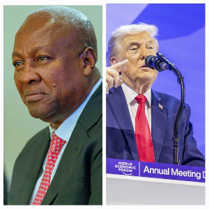 President John Dramani Mahama and US President Donald Trump