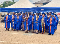 The ceremony celebrated the achievements of 56 graduates comprising 28 KG pupils and 28 JHS students