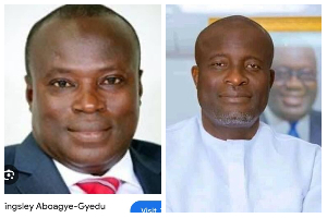 Titus-Glover (R) has lambasted former Chief Executive Officer of VALCO Kingsley Aboagye Gyedu (L)