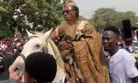 Kweku Bonsam at Mahama's inauguration