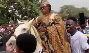 Kweku Bonsam at Mahama's inauguration