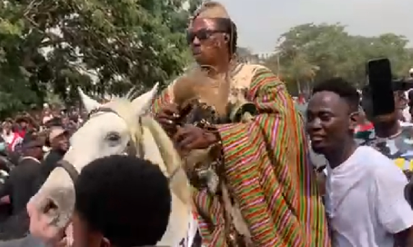 Kweku Bonsam at Mahama's inauguration