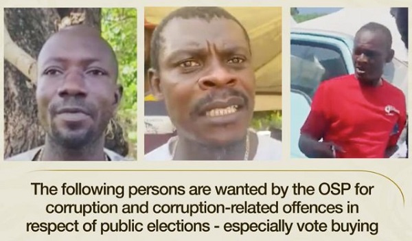 The 3 men declared wanted by the OSP