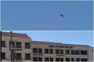 Screenshot of the drone captured at EOCO’s head office in Accra
