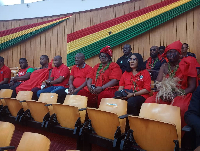 Some of the demonstrators led by Madam Anita Desoso in the chamber of Parliament