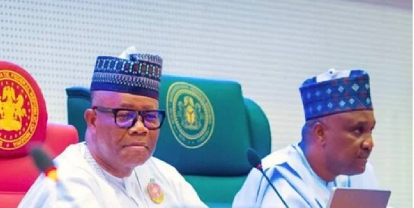 Senate President Godswill Akpabio and the Speaker of the House of Representatives, Tajudeen Abbas