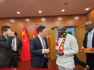 Ken Ofori-Atta, Finance Minister and Chinese Vice Minister, Liao Min