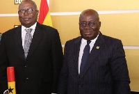 Former Special Prosecutor, Martin Amidu and President Nana Addo Dankwa Akufo-Addo