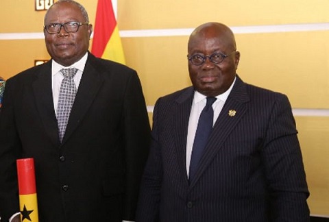 President Akufo-Addo inaugurated the 9-member governing board of the Special Prosecutor Thursday