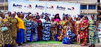 From (L-R middle back row) Genevieve Tachie - DMD Activa, Diana Adu-Danquah Esq, Gloria Osei Sarfo