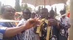 Emmanuel Kwabena Marfo cutting the ribbon