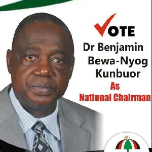 A poster of Dr Benjamin Kumbour