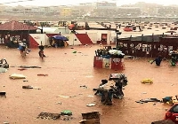File photo of some places flooded in Accra