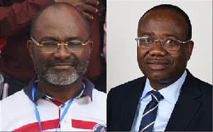 Kwesi Nyantakyi, former GFA President and Kennedy Agyapong  Member of Parliament for Assin Central