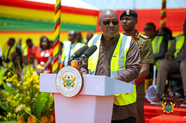 John Dramani Mahama is the president of Ghana
