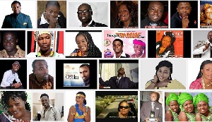 File photo; A collage of some Ghanaian gospel artistes
