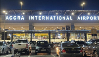 A picture of the new signage at the Accra International Airport