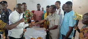 Armah-Kofi Buah presents 1,000 furniture to KIMTEC