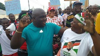 Chief of Staff Mr. Julius Debrah mobbed by NDC sympathizers