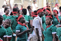 The frustrated nurses picketed at the Ministry on Monday to demand jobs in the public sector