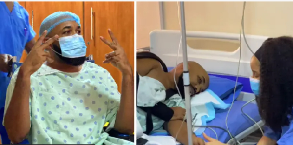 Nigerian singer Banky W for hospital afta im fourth successful cancer surgery