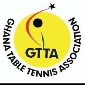 The Ghana Table Tennis Association (GTTA) logo