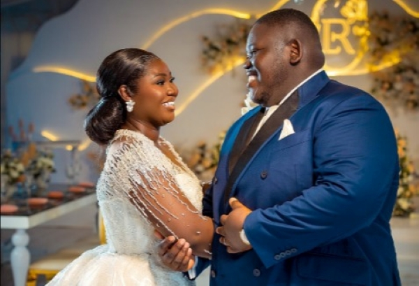 Emmanuel Tetteh George and his wife Ruth Ewoenam [Image Credit: Manuel Photography]