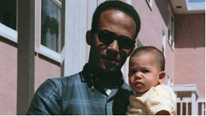 Donald J. Harris with baby Kamala Harris