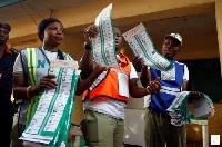 File photo of images from Nigeria's election