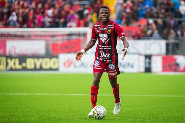 Patrick Kpozo delighted to score his first goal in Ostersunds victory over IK Sirius