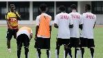 Black Stars during a training session