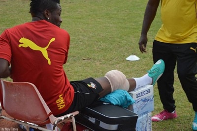 Ghana Black Stars captain Asamoah Gyan