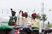 President Buhari during the swearing in ceremony on May 29